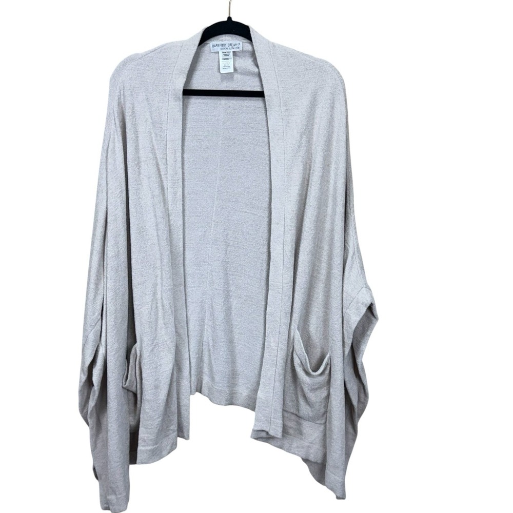 Barefoot Dreams CozyChic Ultra Lite Open Kimono Wrap Sweater 922 One Size